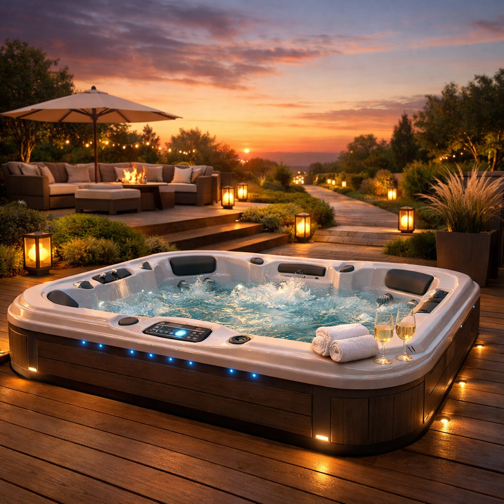 Luxus Whirlpool im Garten