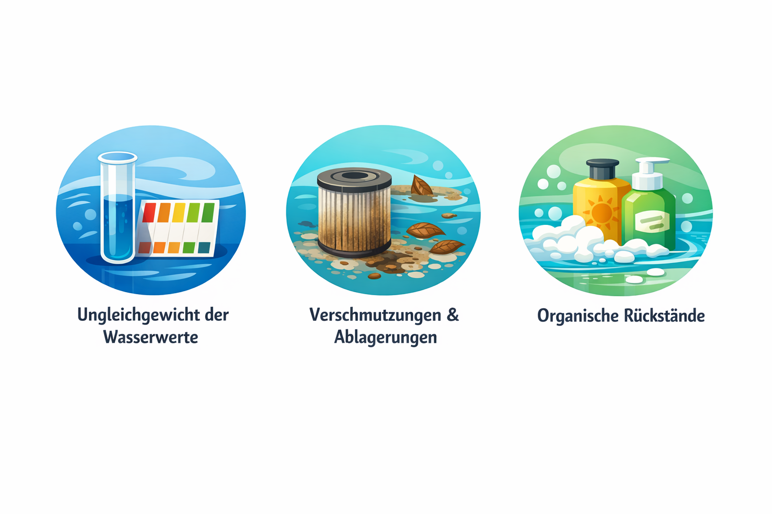 Ursachen für trübes Wasser im Whirlpool