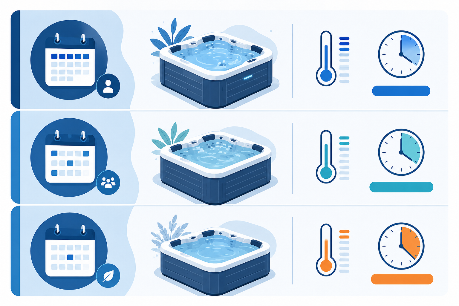 Infografik zur Whirlpool-Nutzungsfrequenz